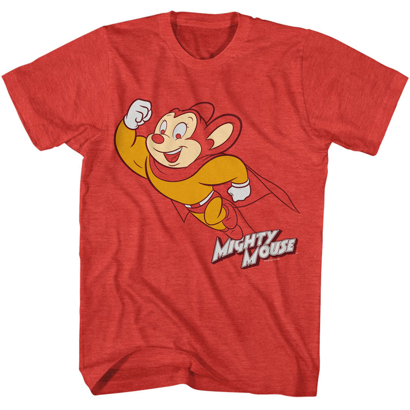 T-Shirt featuring design named Mighty Mouse - Flying (Red)