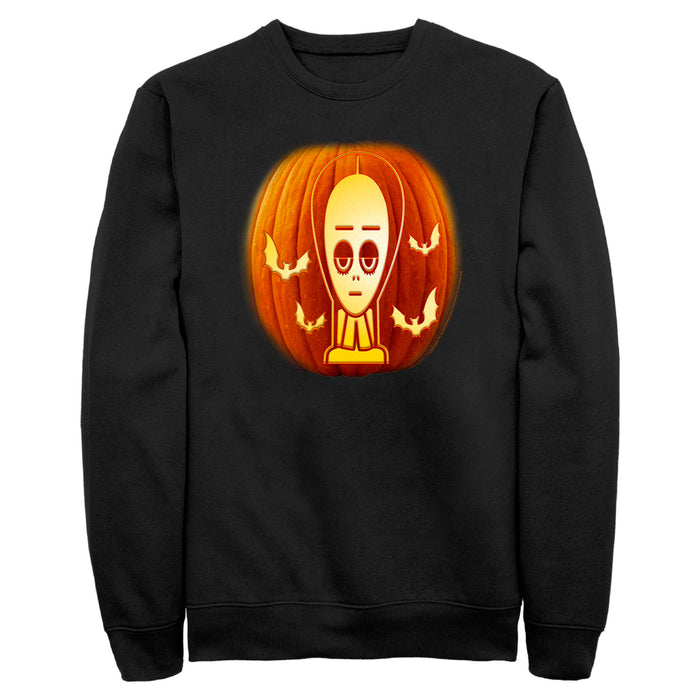 The Addams Family - Wednesday Carved Pumpkin Face