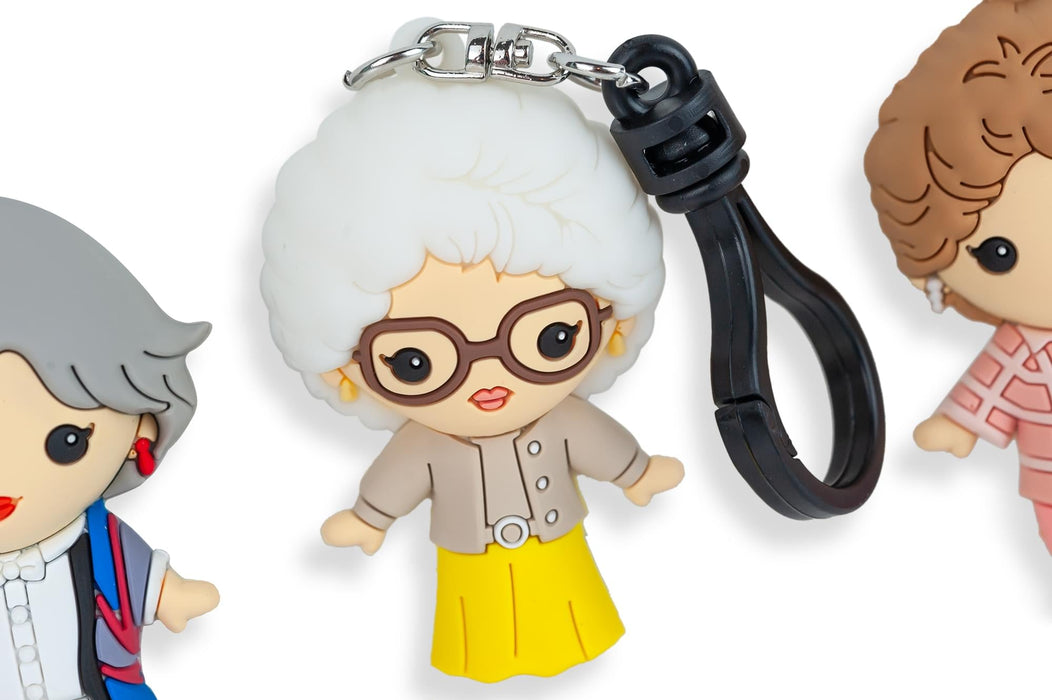 The Golden Girls 4-Piece Foam Figural Backpack Clip Figure Box Set
