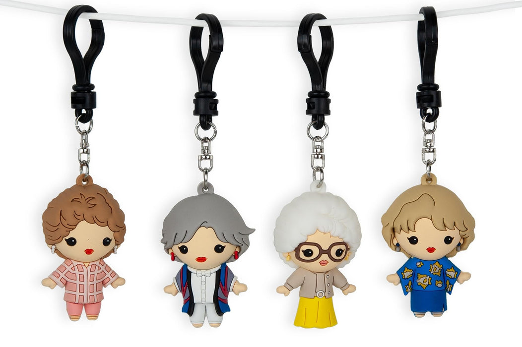 The Golden Girls 4-Piece Foam Figural Backpack Clip Figure Box Set