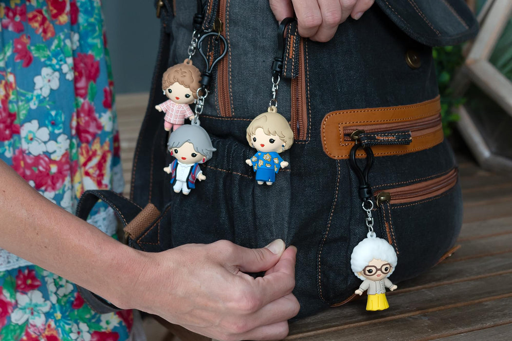 The Golden Girls 4-Piece Foam Figural Backpack Clip Figure Box Set