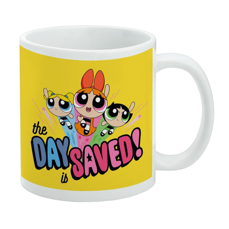 Mug featuring design named Powerpuff Girls - The Day is Saved Mug, product image 1 of 3