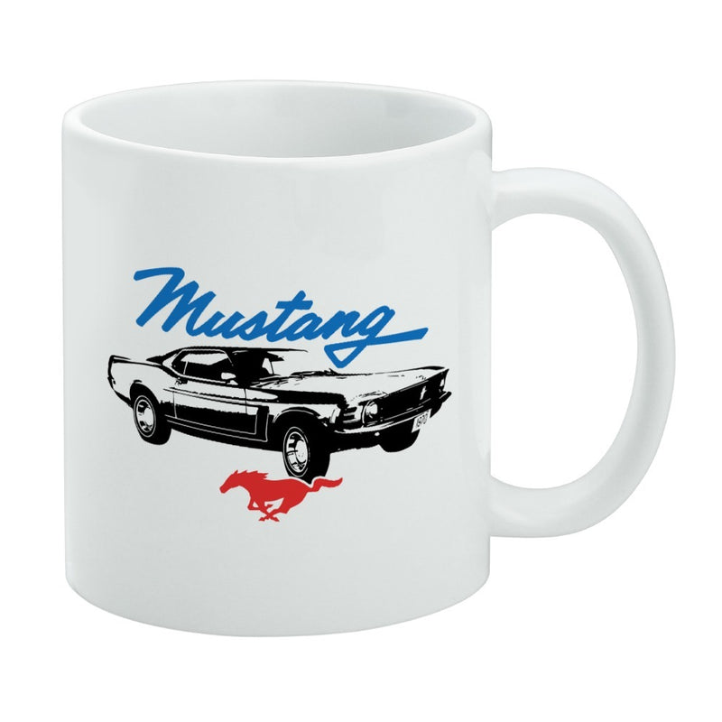 Mug featuring design named Ford - 1970 Mustang Mug, product image 1 of 3