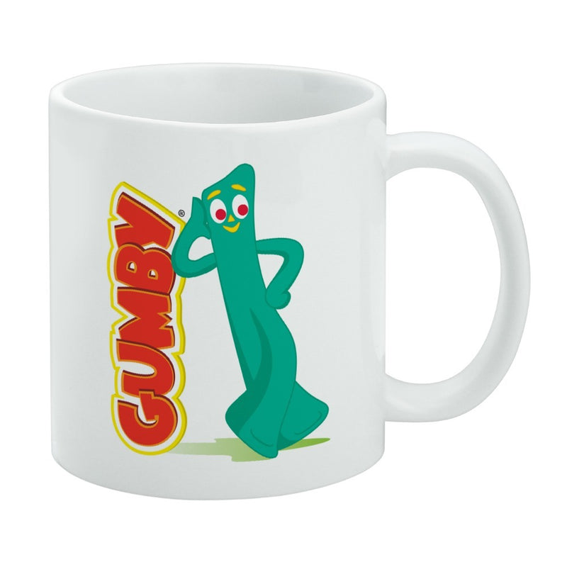 Mug featuring design named Gumby - Leaning on Logo Mug, product image 1 of 3