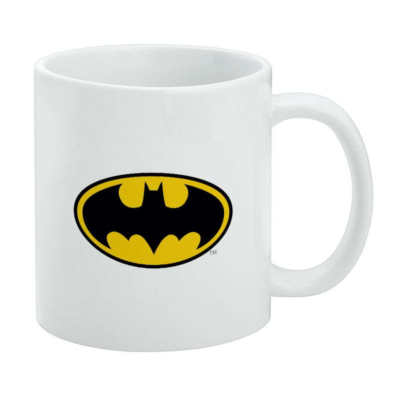 Mug featuring design named Batman - Classic Bat Shield Logo Mug, product image 1 of 3