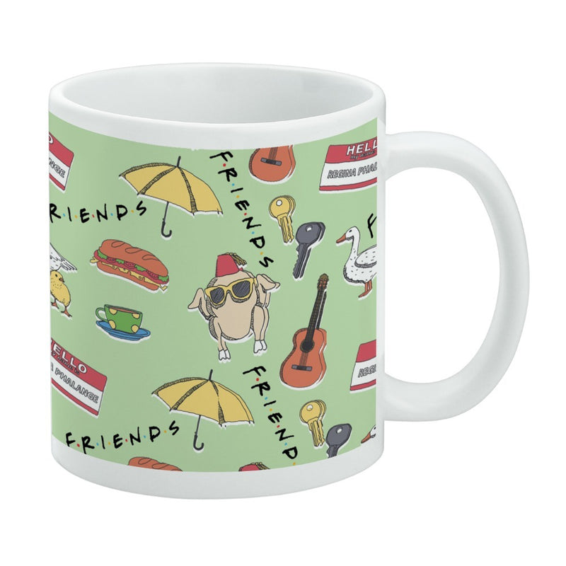 Mug featuring design named Friends - Icons Pattern Mug, product image 1 of 3