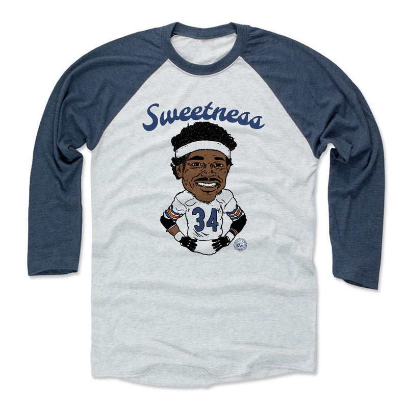 Indigo / Ash Raglan Shirt featuring design named Walter Payton Caricature