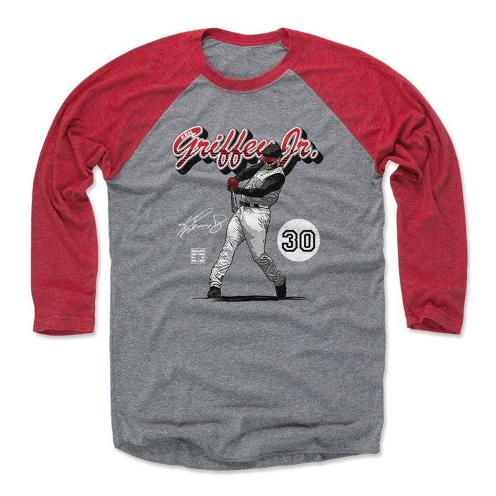 Ken Griffey Jr. Cincinnati Retro Script WHT
