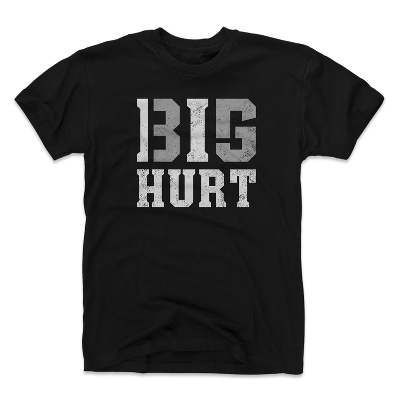 Black T-Shirt featuring design named Frank Thomas Nickname W WHT