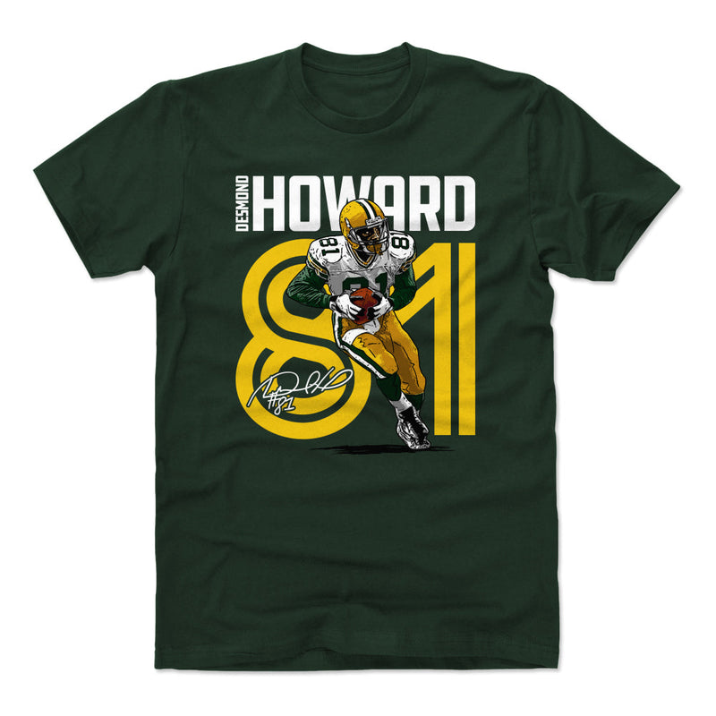Forest Green T-Shirt featuring design named Desmond Howard Inline WHT