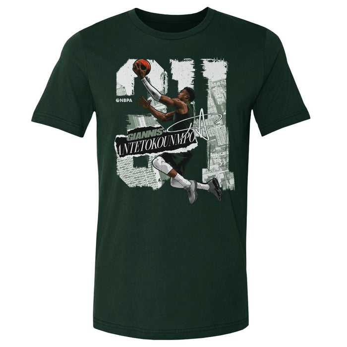 Giannis Antetokounmpo Milwaukee Rough WHT