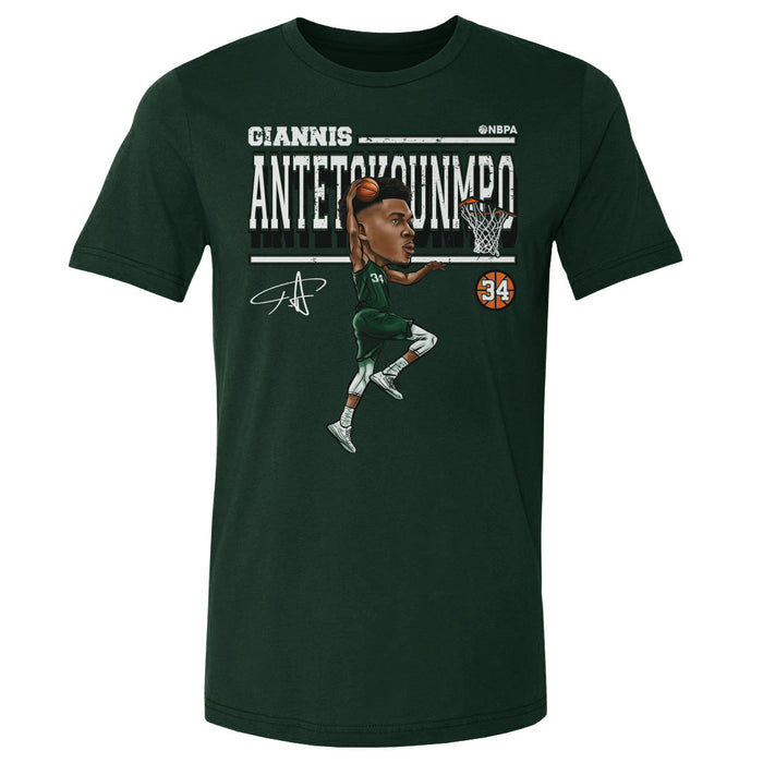 Giannis Antetokounmpo Cartoon WHT