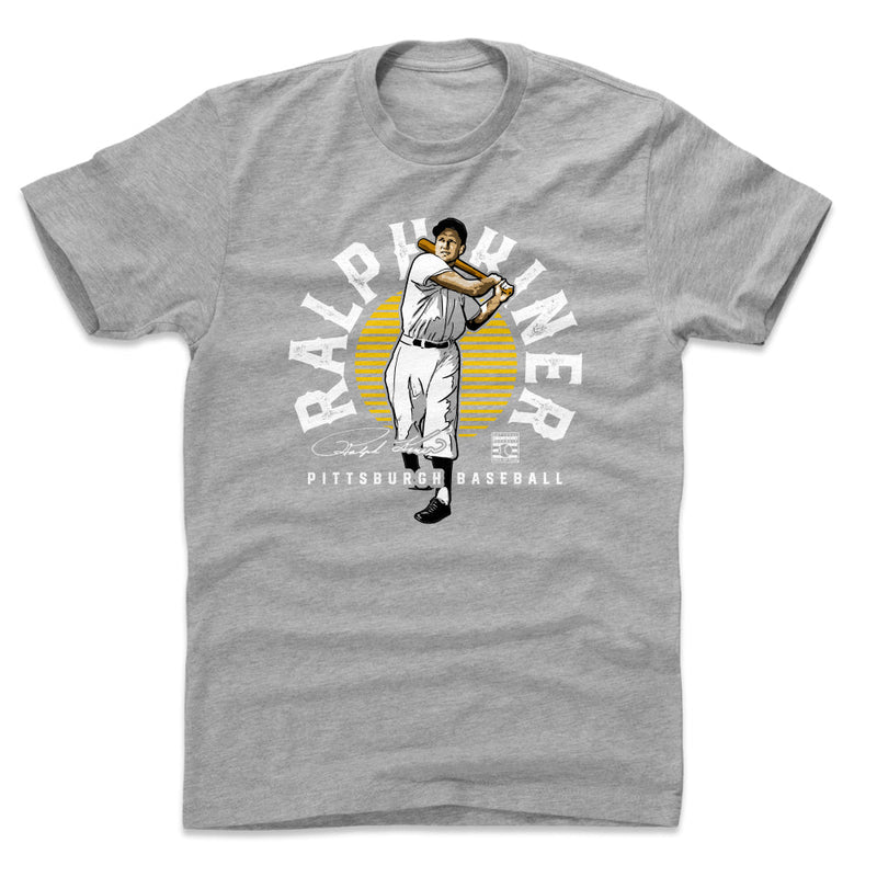 Heather Gray T-Shirt featuring design named Ralph Kiner Emblem WHT