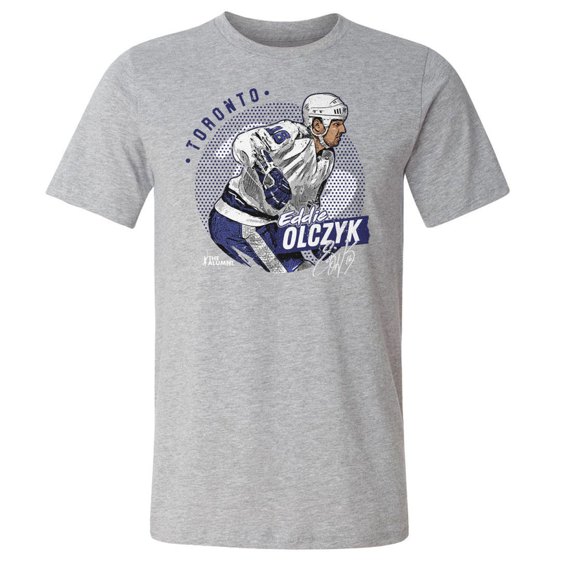 Heather Gray T-Shirt featuring design named Eddie Olczyk Toronto Dots WHT