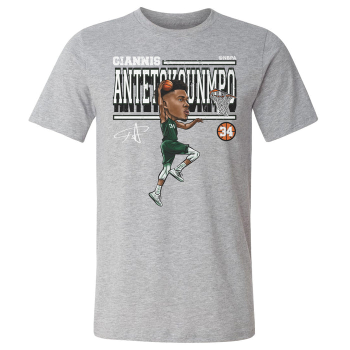 Giannis Antetokounmpo Cartoon WHT