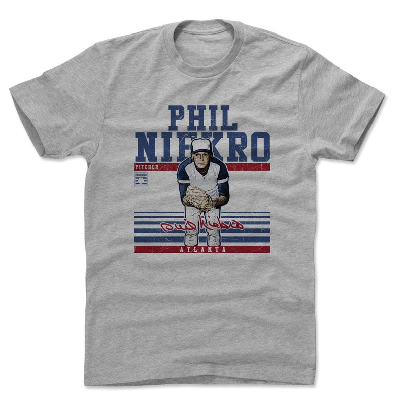 Heather Gray T-Shirt featuring design named Phil Niekro Sport B