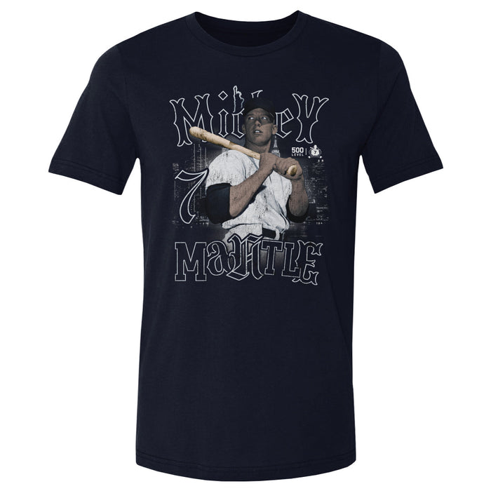 Mickey Mantle New York Y Skyline WHT