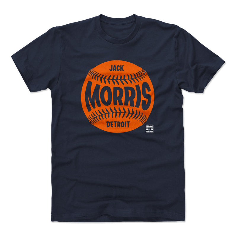 True Navy T-Shirt featuring design named Jack Morris Detroit Baseball WHT