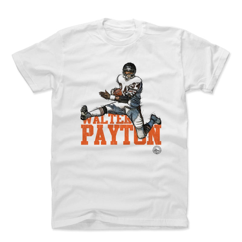 White T-Shirt featuring design named Walter Payton Legendary Running Back