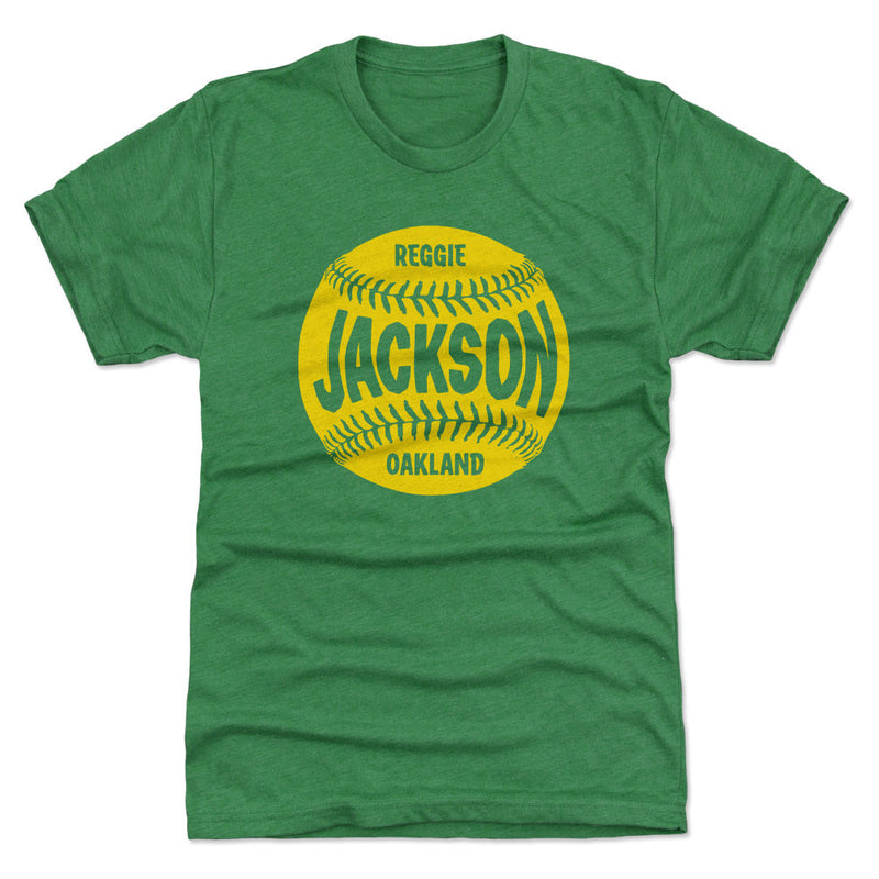Heather Kelly Green T-Shirt featuring design named Reggie Jackson Oakland Baseball WHT