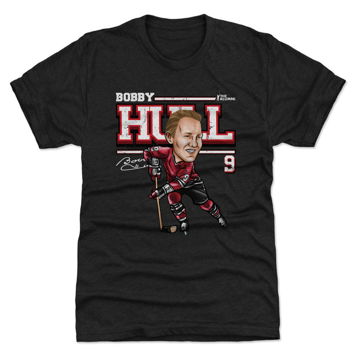 Bobby Hull Chicago Cartoon WHT