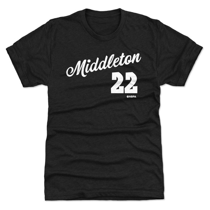 Khris Middleton Milwaukee Script WHT