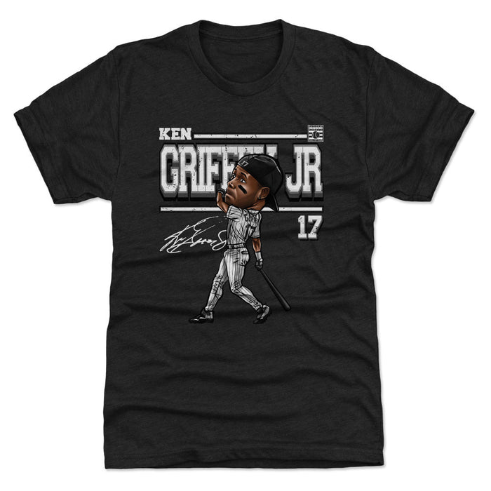 Ken Griffey Jr. Chicago W Cartoon WHT