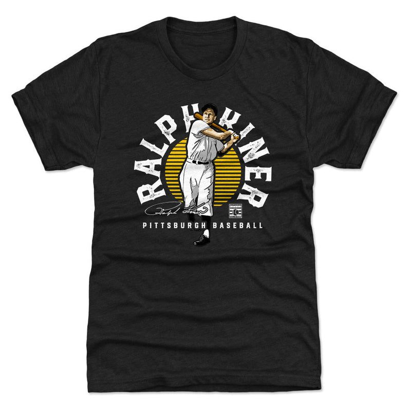 Tri Black T-Shirt featuring design named Ralph Kiner Emblem WHT