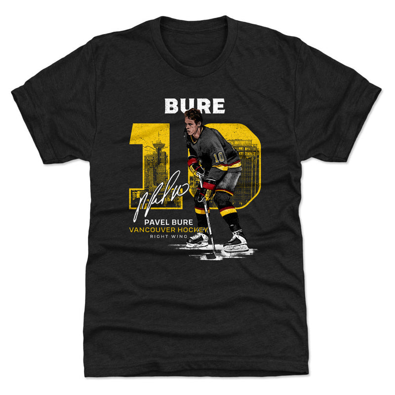 Tri Black T-Shirt featuring design named Pavel Bure Throwback Number WHT