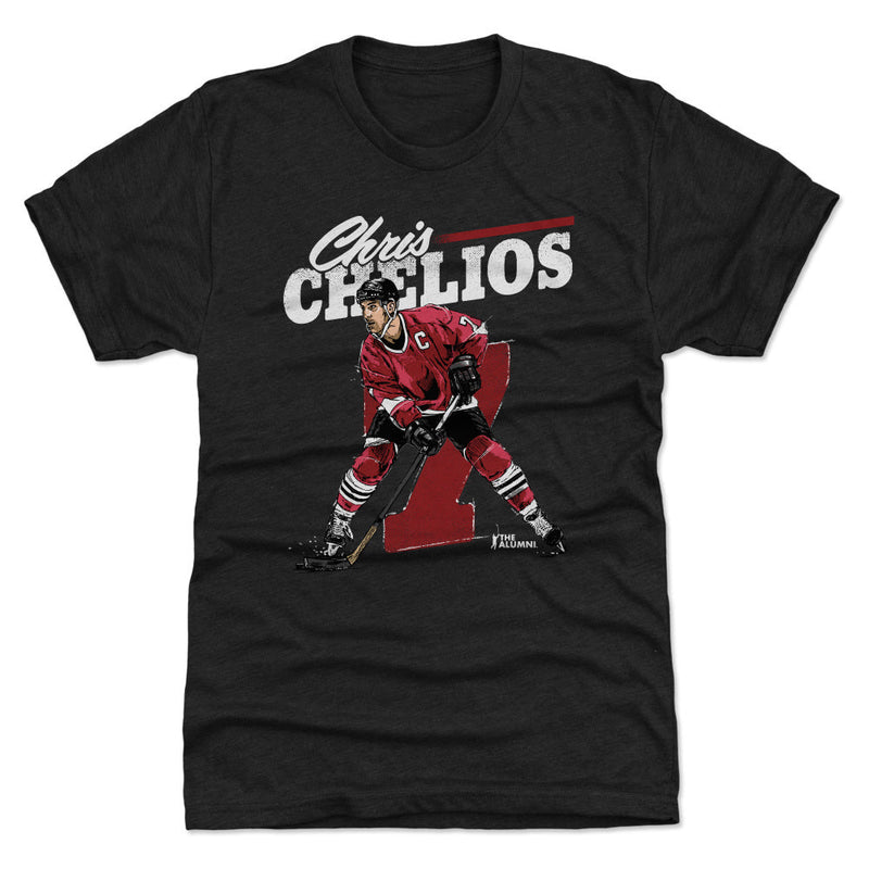 T-Shirt featuring design named Chris Chelios Chicago Retro WHT, product image 2 of 2