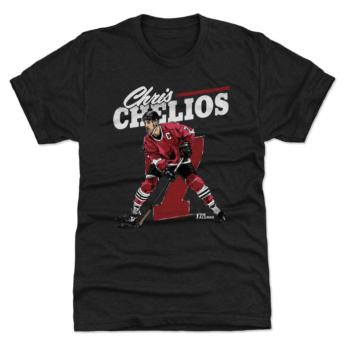 Chris Chelios Chicago Retro WHT