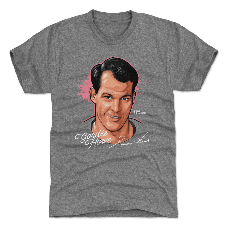 T-Shirt featuring design named Gordie Howe Detroit Profile WHT, product image 2 of 2