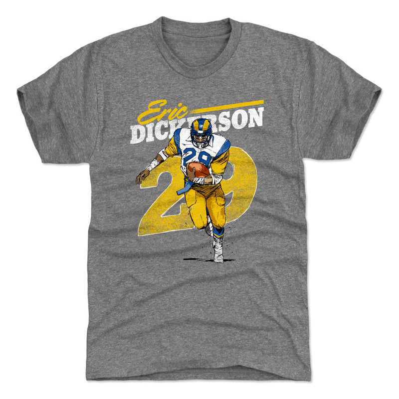 T-Shirt featuring design named Eric Dickerson Retro WHT, product image 1 of 2