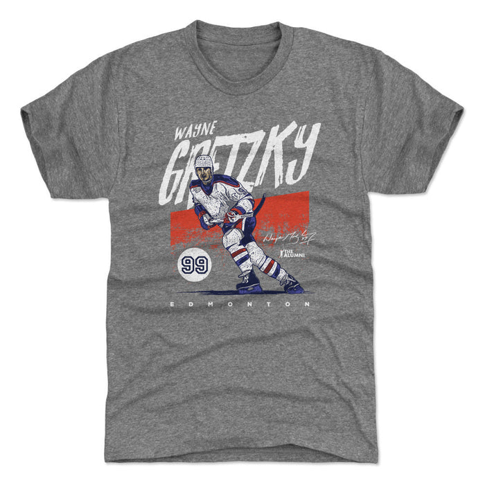 Wayne Gretzky Edmonton Grunge WHT