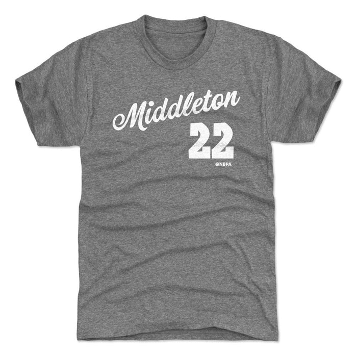 Khris Middleton Milwaukee Script WHT