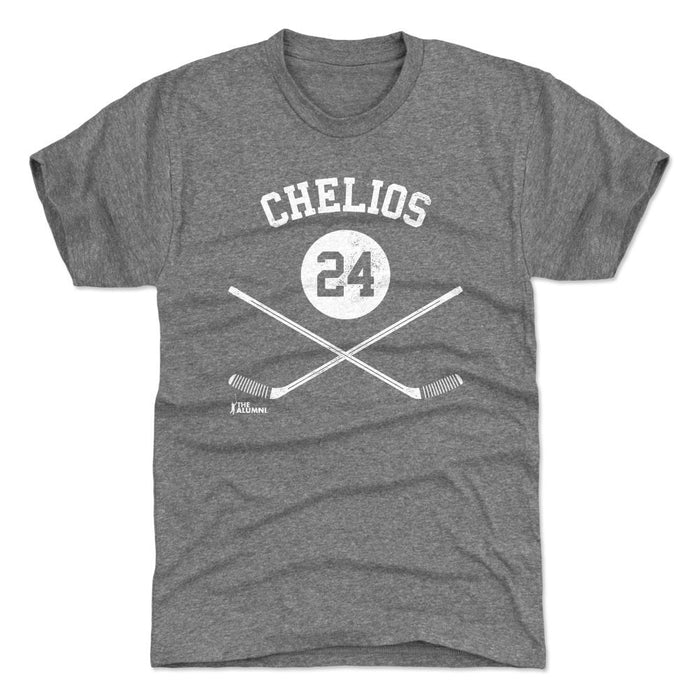 Chris Chelios Detroit 24 Sticks WHT