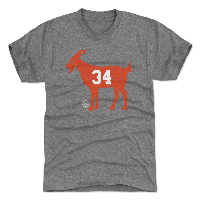 Tri Gray T-Shirt featuring design named Walter Payton 34 GOAT WHT