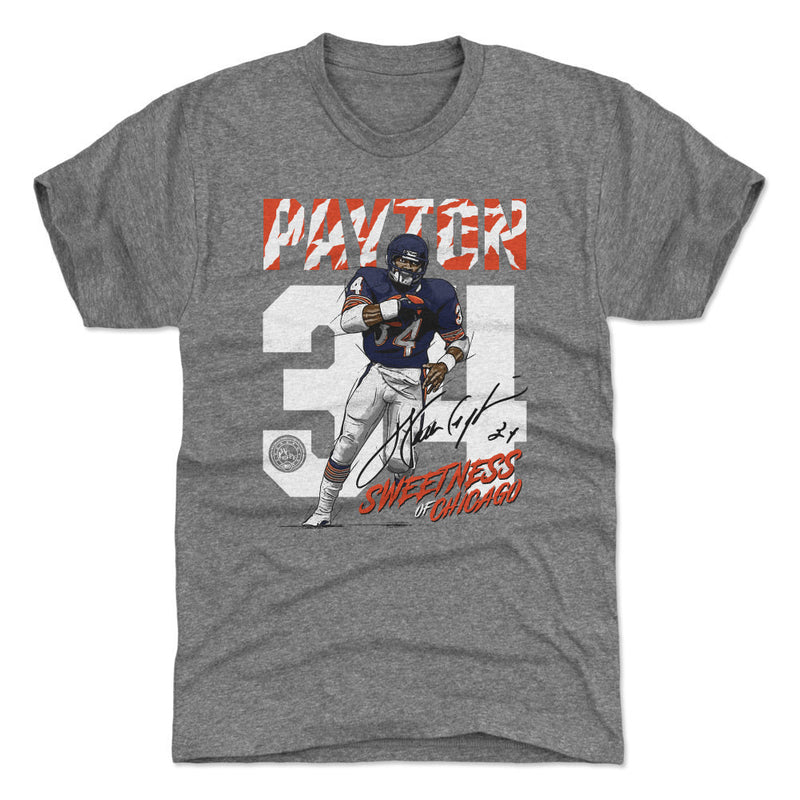 T-Shirt featuring design named Walter Payton Rush W WHT, product image 1 of 2