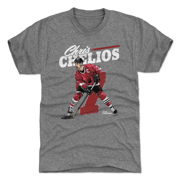 Chris Chelios Chicago Retro WHT