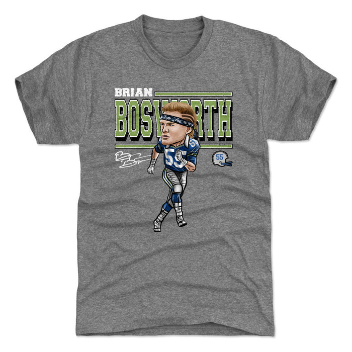 Brian Bosworth Cartoon WHT