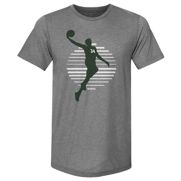 Giannis Antetokounmpo Silhouette Lines WHT