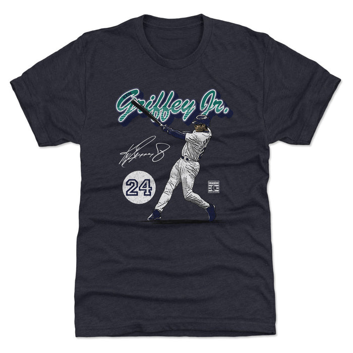 Ken Griffey Jr. Seattle Retro Script WHT