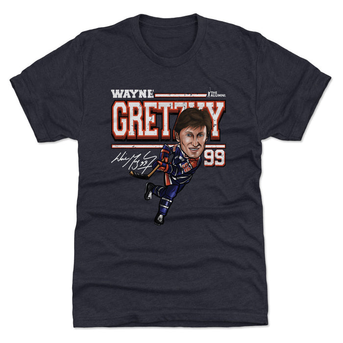 Wayne Gretzky Edmonton Cartoon WHT