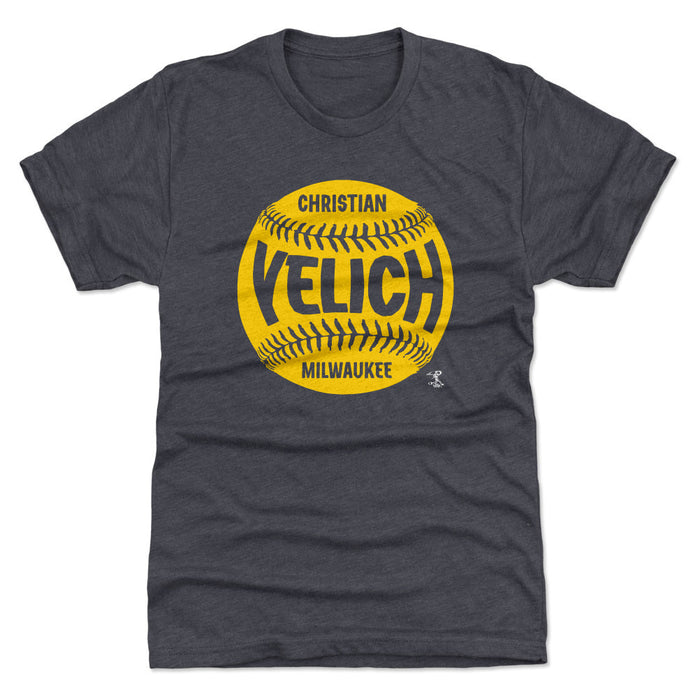 Christian Yelich Milwaukee Baseball WHT