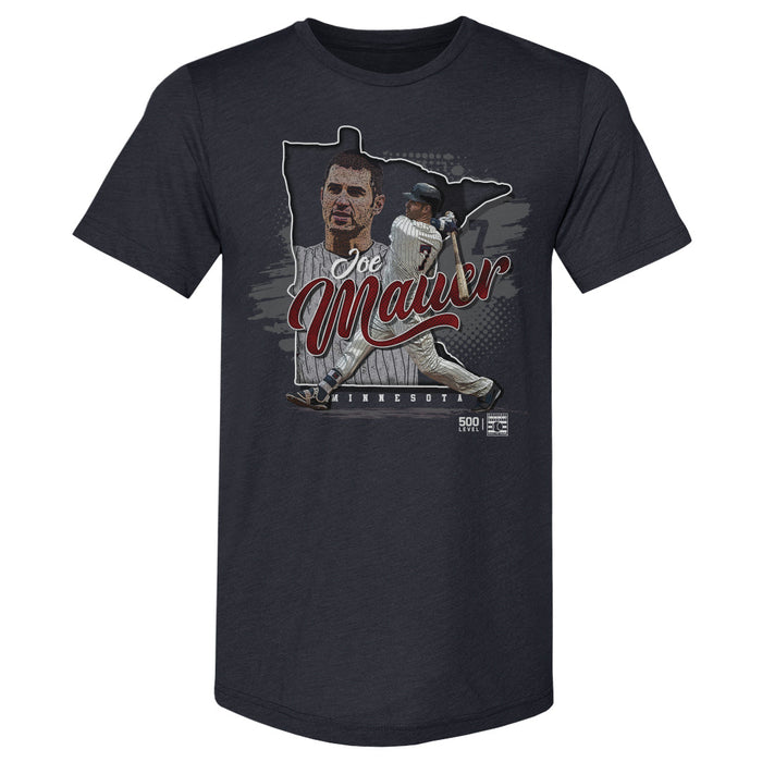 Joe Mauer Minnesota State Silhouette WHT