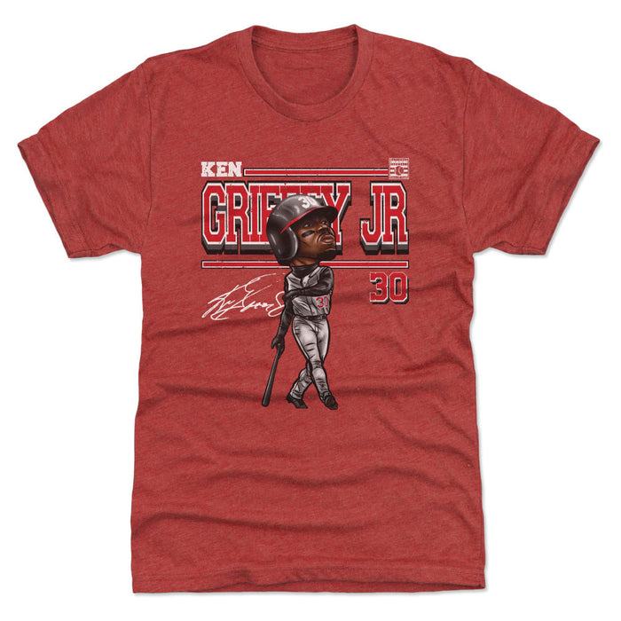 Ken Griffey Jr. Cincinnati Cartoon WHT