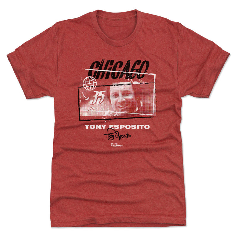 T-Shirt featuring design named Tony Esposito Chicago Tones WHT, product image 1 of 2