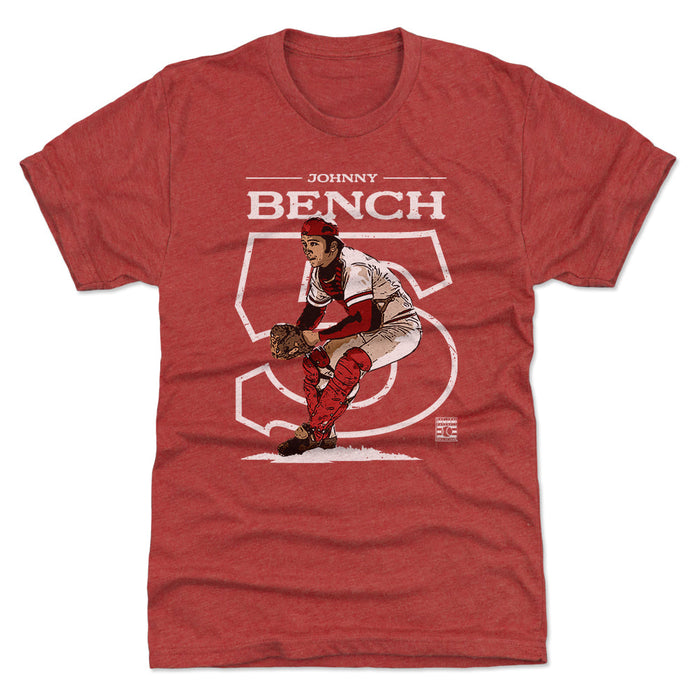 Johnny Bench Outline W WHT