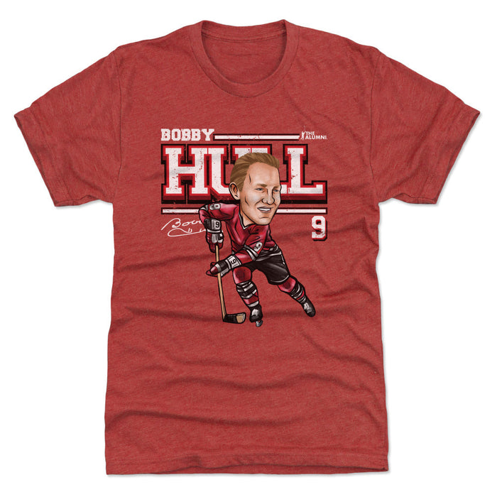 Bobby Hull Chicago Cartoon WHT