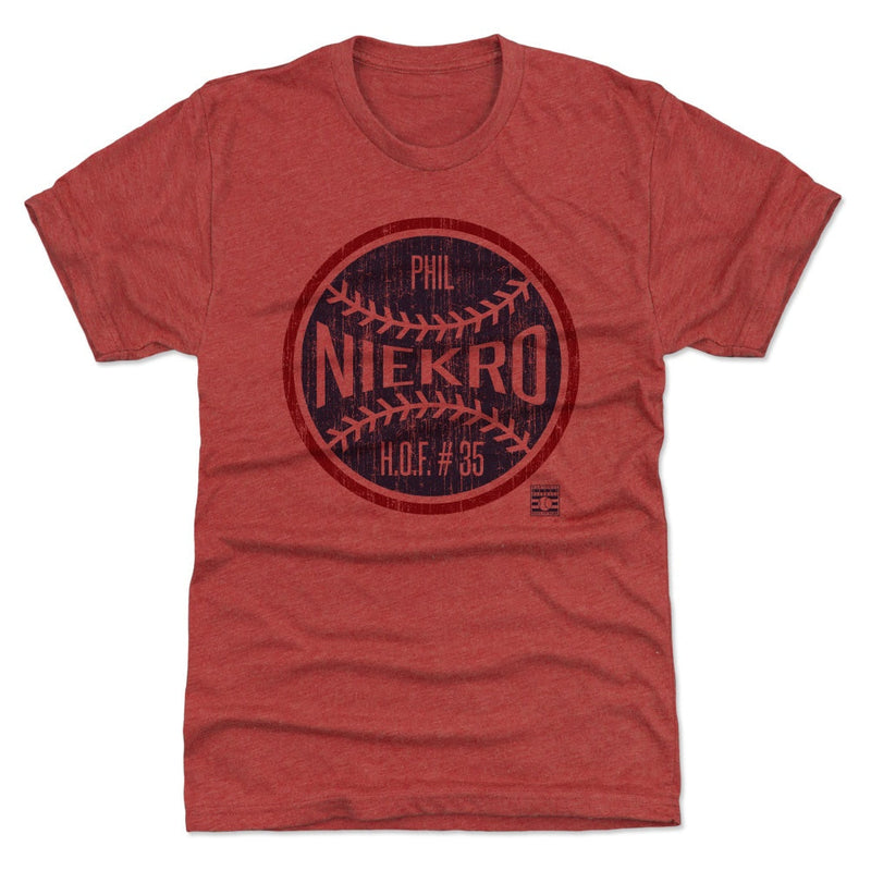 Tri Red T-Shirt featuring design named Phil Niekro Ball B